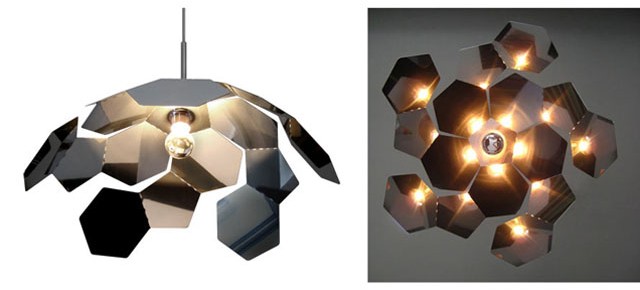 The Starflower lamp is a piece of Universe on your ceiling